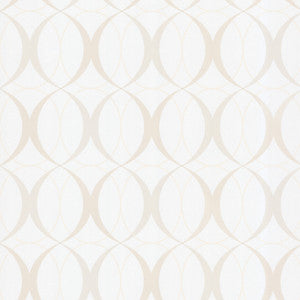 Rosten Beige Retro Orb Wallpaper by Brewster