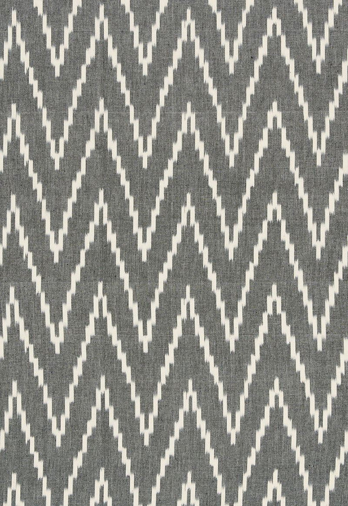 Kasari Ikat Graphite 3470003 by Schumacher Fabric Chroma 100% Cotton Martindale 18,000 Horizontal: 4.5 and Vertical: 4.875 52 - Fabric Carolina -