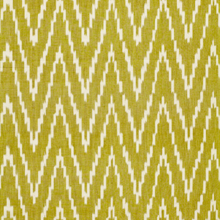 Kasari Ikat Palm 3470004 by Schumacher Fabric CHROMA SP14 See Sample INDIA MEDIUM DUTY </p><p>Repeat: Horizontal: 4 1/2" (11CM) and Vertical: 4 7/8" (12CM) 52" WIDE (132 CM) - Fabric Carolina -