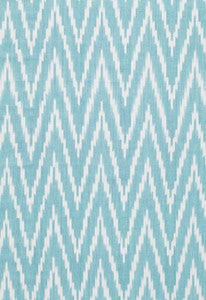 Kasari Ikat Turquoise 3470005 by Schumacher Fabric