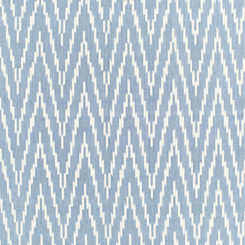 Kasari Ikat Ocean 3470007 by Schumacher Fabric CHROMA SP14 See Sample INDIA MEDIUM DUTY </p><p>Repeat: Horizontal: 4 1/2" (11CM) and Vertical: 4 7/8" (12CM) 52" WIDE (132 CM) - Fabric Carolina -