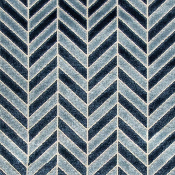 Pinnacle Velvet Navy by Kravet Couture Fabric ARTISAN VELVETS VISCOSE - 58%;COTTON - 42% India HEAVY Horizontal: 4.49 and Vertical: 1.85 54 - Fabric Carolina -