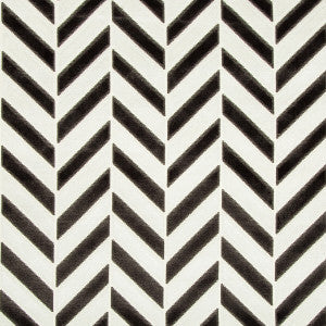 Pinnacle Velvet Ivory/Noir by Kravet Couture Fabric
