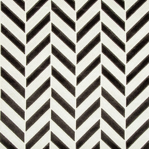 Pinnacle Velvet Ivory/Noir by Kravet Couture Fabric