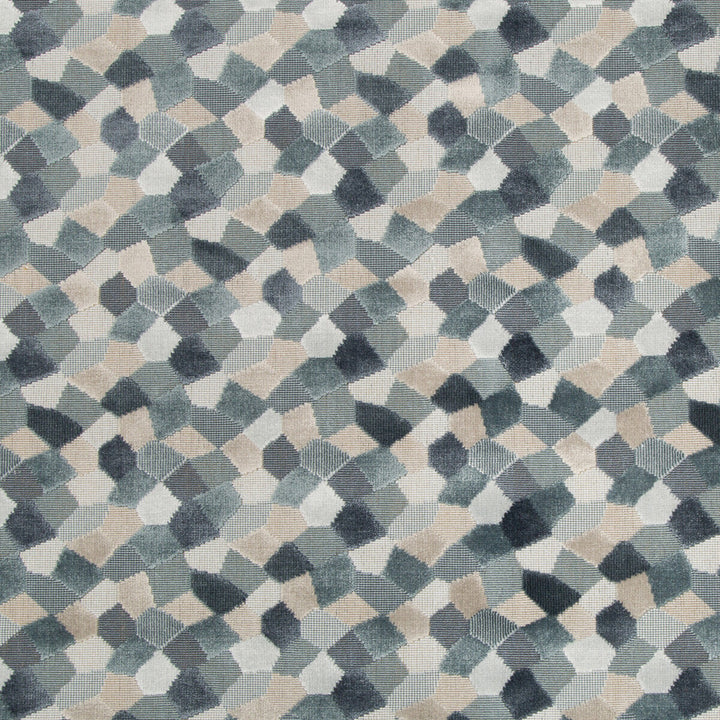 Modern Mosaic Harbor by Kravet Couture Fabric Kravet Couture Fabric Modern Mosaic HarborFabric ARTISAN VELVETS VISCOSE - 81%;COTTON - 10%;POLYESTER - 9% Belgium </p><p>Repeat: H: 9, V: 9 53.5 - Fabric Carolina -