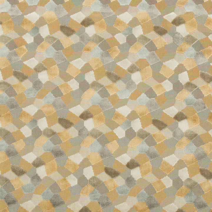Modern Mosaic Tuscan Sun by Kravet Couture Fabric ARTISAN VELVETS VISCOSE - 81%;COTTON - 10%;POLYESTER - 9% Belgium HEAVY Horizontal: 9 and Vertical: 9 53.5 - Fabric Carolina -