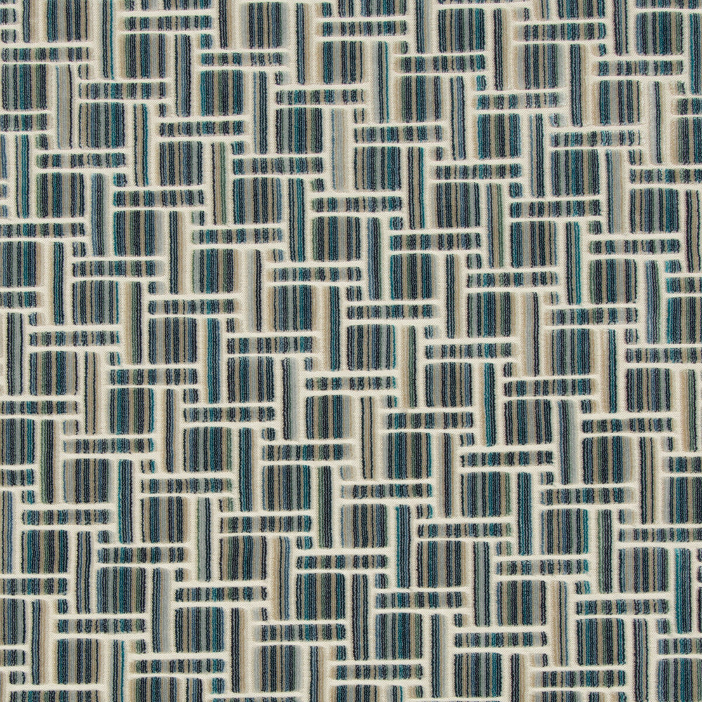 Inside Tracks Peacock by Kravet Couture Fabric ARTISAN VELVETS VISCOSE - 83%;POLYESTER - 17% Italy HEAVY Horizontal: 13.75 and Vertical: 12.5 55 - Fabric Carolina -