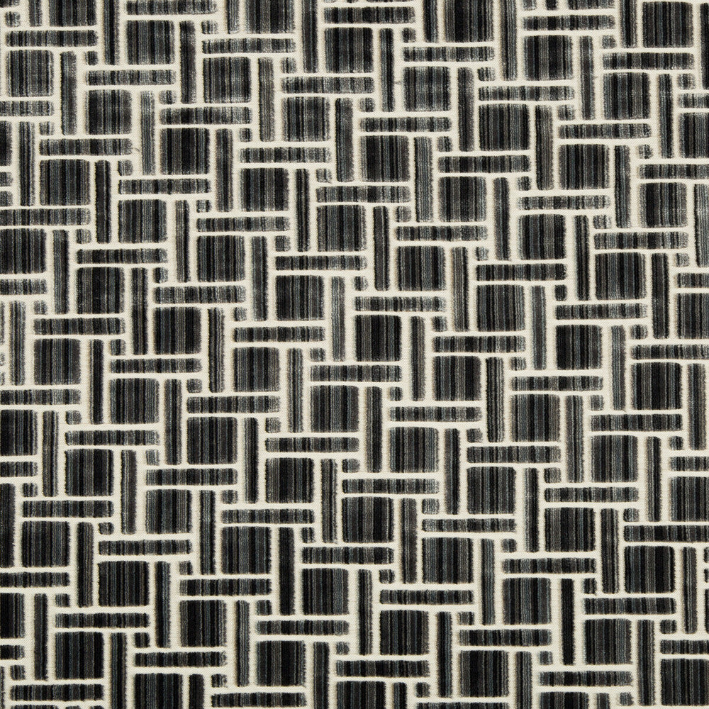 Inside Tracks Anthracite by Kravet Couture Fabric Kravet Couture Fabric Inside Tracks AnthraciteFabric ARTISAN VELVETS VISCOSE - 83%;POLYESTER - 17% Italy </p><p>Repeat: H: 13.75, V: 12.5 55 - Fabric Carolina -