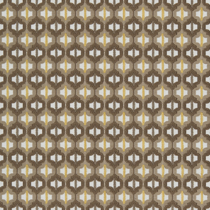 Turned Out Tile Tiger Eye by Kravet Couture Fabric DAVID PHOENIX WELL-SUITED COTTON - 50%;POLYESTER - 35%;VISCOSE - 15% India MEDIUM Horizontal: 1.25 and Vertical: 0 55 - Fabric Carolina -