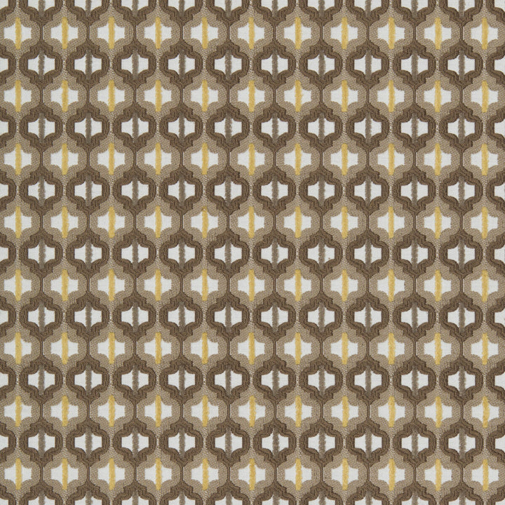 Turned Out Tile Tiger Eye by Kravet Couture Designer Fabric DAVID PHOENIX WELL-SUITED COTTON - 50%;POLYESTER - 35%;VISCOSE - 15% India MEDIUM Horizontal: 1.25 and Vertical: 0 55 - Swanky Fabrics -