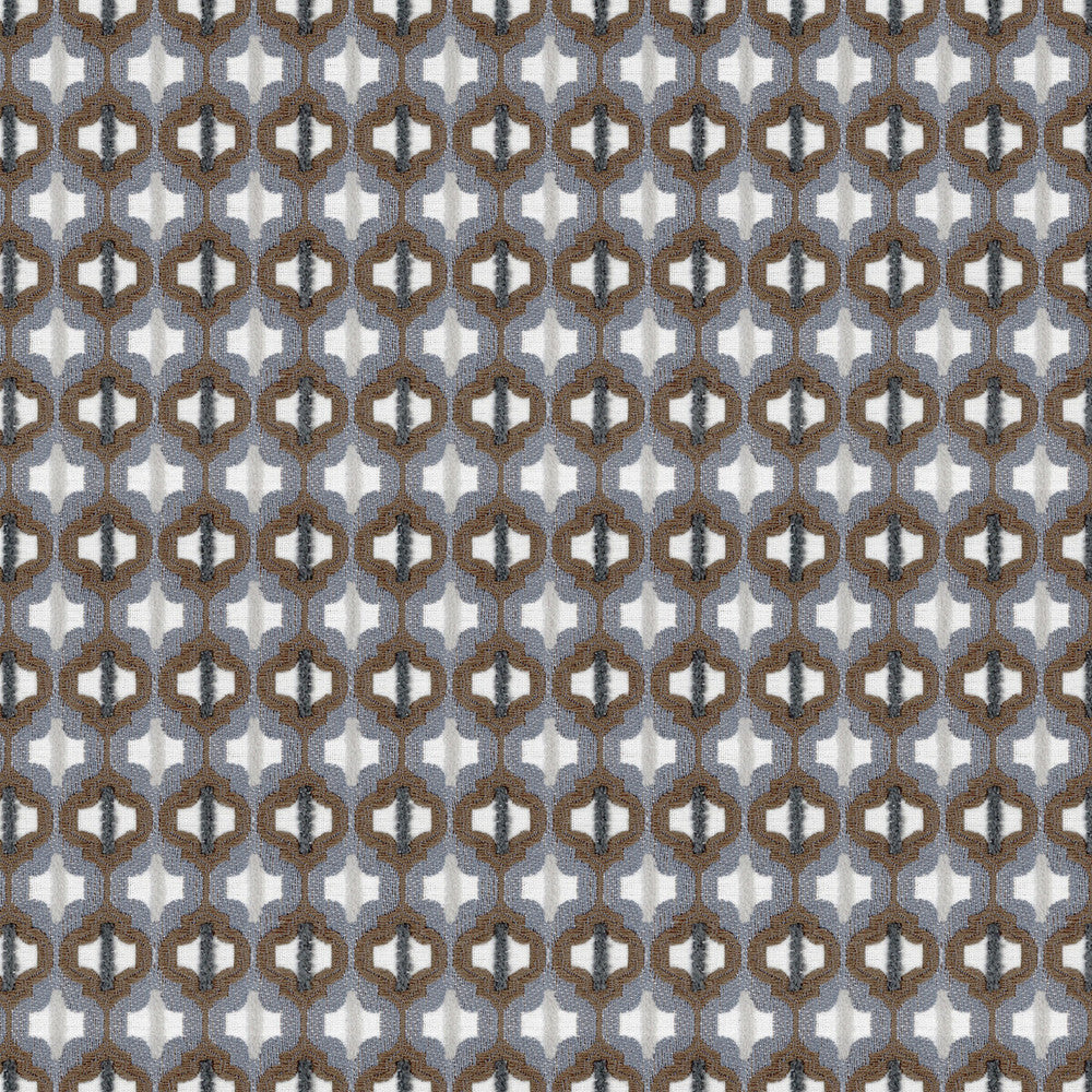 Turned Out Tile Colonial Blue by Kravet Couture Fabric DAVID PHOENIX WELL-SUITED COTTON - 50%;POLYESTER - 35%;VISCOSE - 15% India MEDIUM Horizontal: 1.25 and Vertical: 55 - Fabric Carolina -