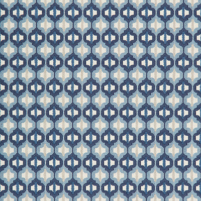 Turned Out Tile Marine by Kravet Couture Fabric