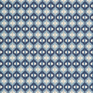 Turned Out Tile Marine by Kravet Couture Fabric