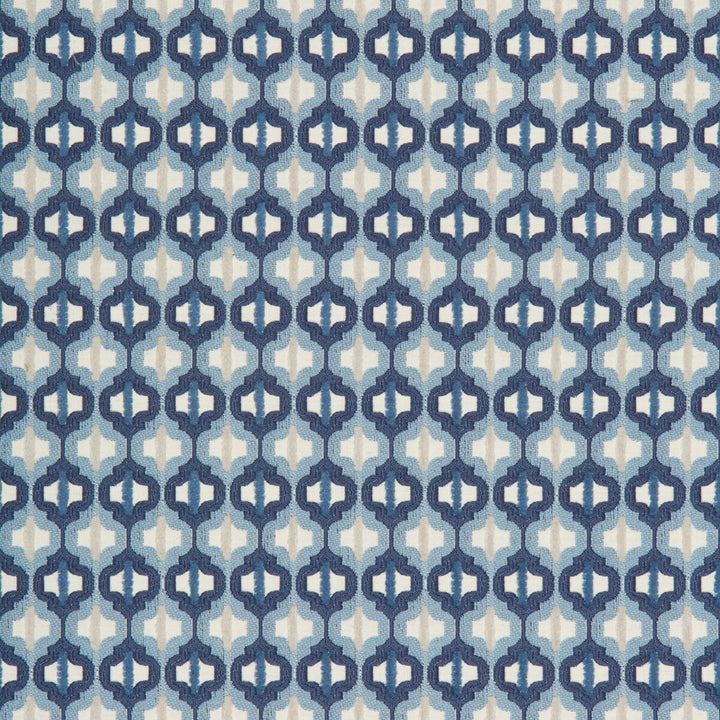Turned Out Tile Marine by Kravet Couture Fabric Kravet Couture Fabric Turned Out Tile MarineFabric DAVID PHOENIX WELL-SUITED COTTON - 50%;POLYESTER - 35%;VISCOSE - 15% India </p><p>Repeat: H: 1.25, V: 55 - Fabric Carolina -