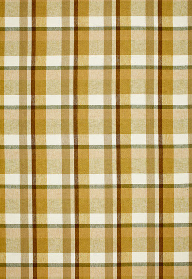 Augusta Linen Plaid Sand Dune 3484001 by Schumacher Fabric Chroma 100% Linen Martindale 16,000 Horizontal: 7 and Vertical: 6.875 54 - Fabric Carolina -
