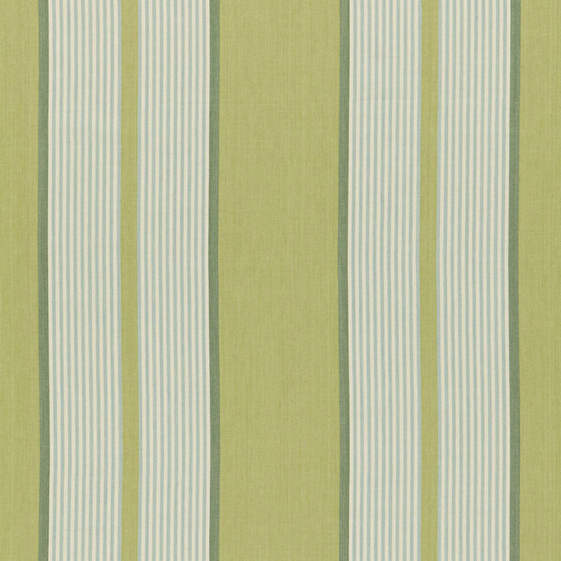 Summerside Stripe Pear 3486001 by Schumacher Designer Fabric SEA ISLAND STRIPES COTTON 100% INDIA MARTINDALE 13,000 </p><p>Repeat: Horizontal: 13 5/8" (35CM) and Vertical: 54.5 - Swanky Fabrics -