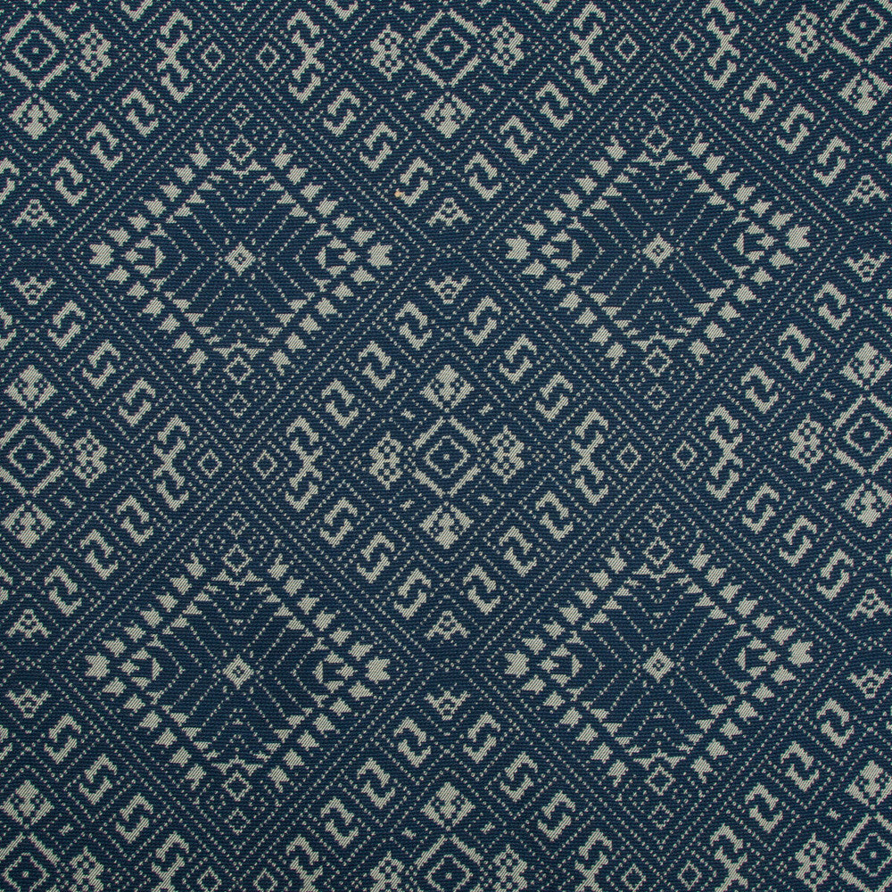 Penang Indigo by Kravet Design Designer Fabric OCEANIA INDOOR OUTDOOR SOLUTION DYED ACRYLIC - 100% United States HEAVY Horizontal: 14.5 and Vertical: 13.5 54 - Swanky Fabrics -