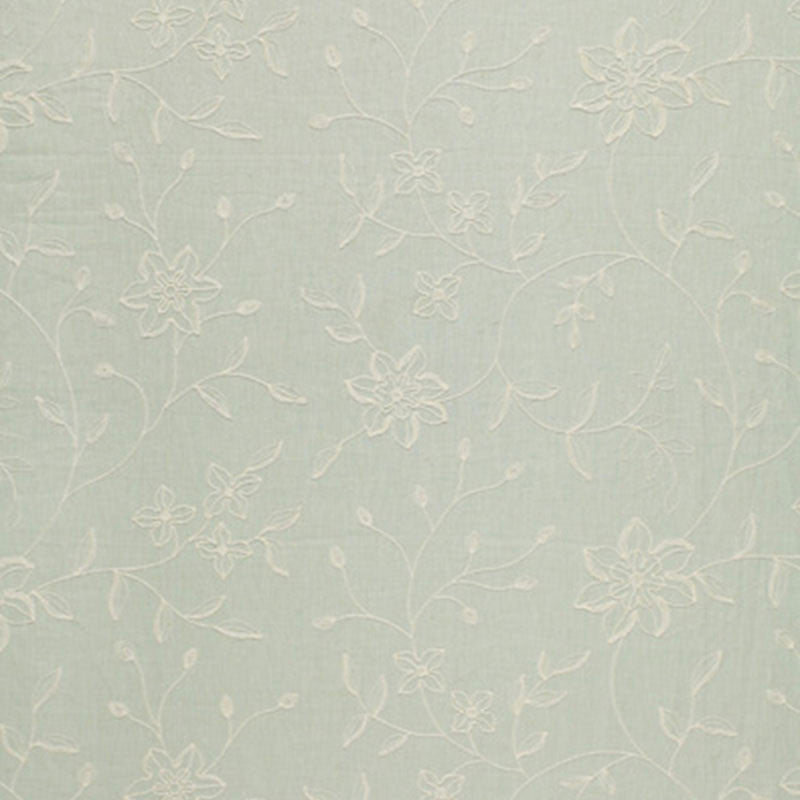 Georgia Linen Embroidery Aqua 3491000 by Schumacher Fabric SCHUMACHER CHROMA SPR. '07 LINEN 100% INDIA WYZENBEEK 10,000 </p><p>Repeat: Horizontal: 26" (66CM) and Vertical: 19 1/2" (50CM) 52 - Fabric Carolina -