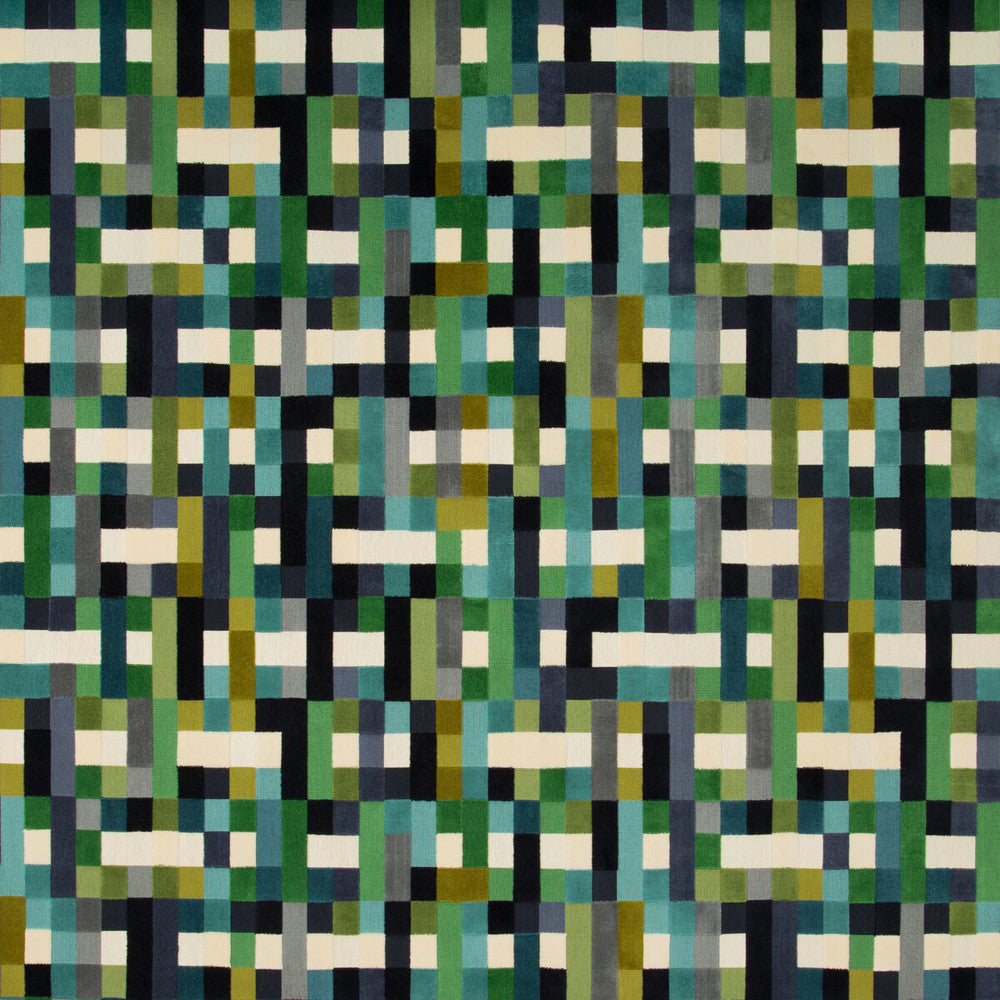 Abstract Moment Peacock by Kravet Couture Fabric MODERN TAILOR COTTON - 92%;POLYESTER - 8% United States HEAVY Horizontal: 25 and Vertical: 24 50 - Fabric Carolina -