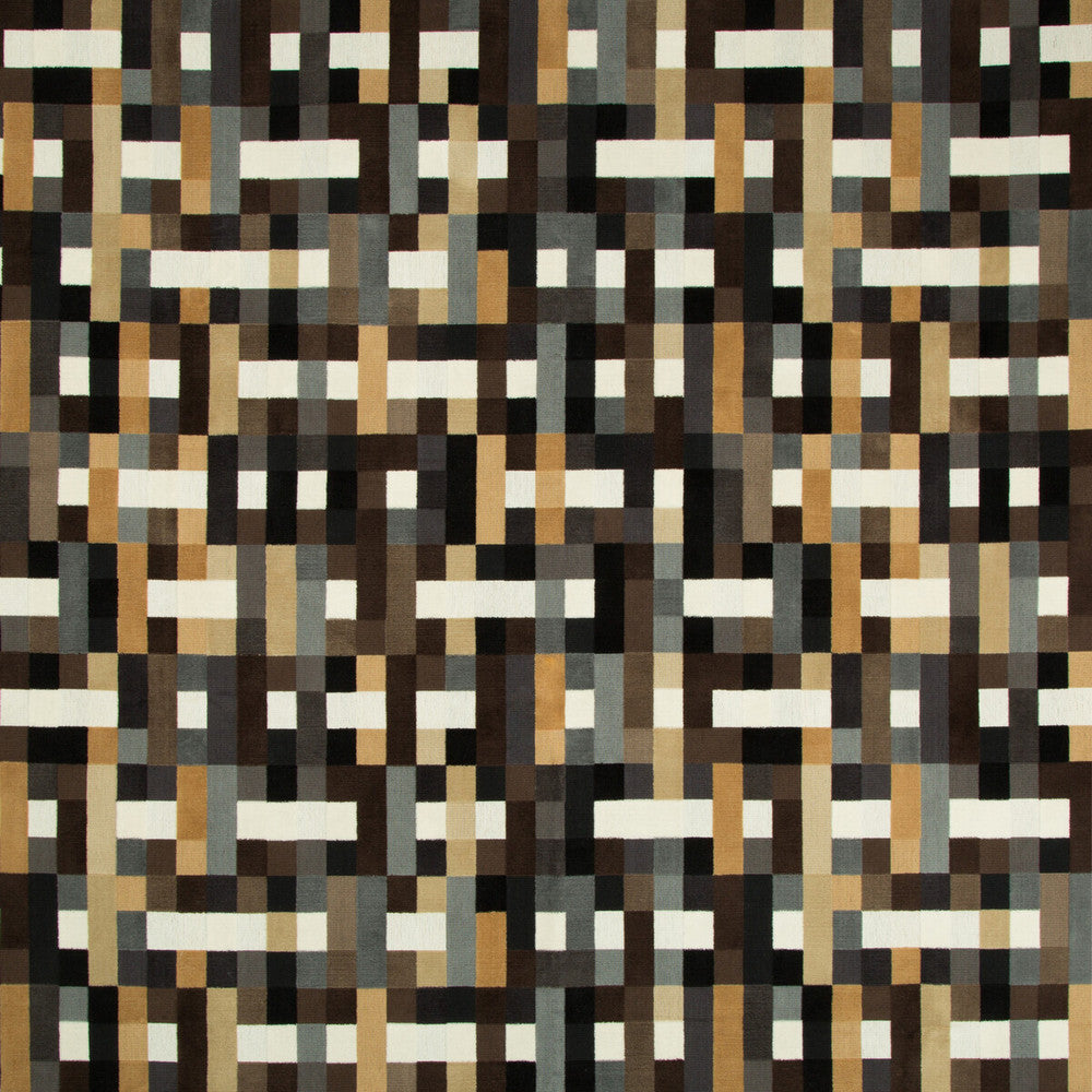 Abstract Moment Onyx by Kravet Couture Fabric MODERN TAILOR COTTON - 92%;POLYESTER - 8% United States HEAVY Horizontal: 25 and Vertical: 24 50 - Fabric Carolina -