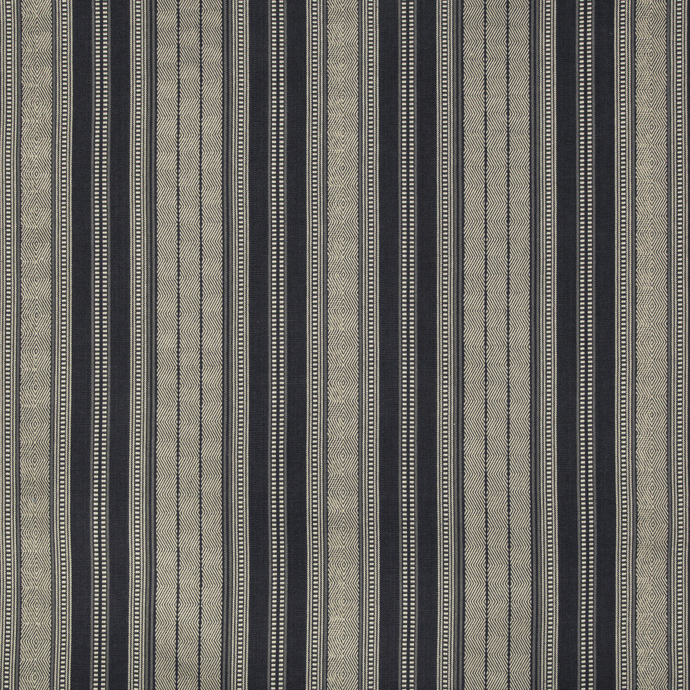 Lule Stripe Indigo by Kravet Design Designer Fabric BARCLAY BUTERA SAGAMORE COTTON - 100% India MEDIUM Horizontal: 13.25 and Vertical: 2 54 - Swanky Fabrics -