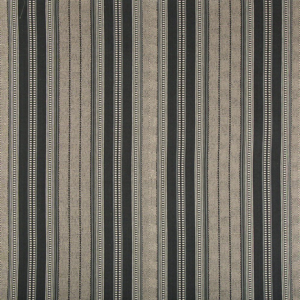 Lule Stripe Ink by Kravet Design Fabric BARCLAY BUTERA SAGAMORE COTTON - 100% India MEDIUM Horizontal: 13.25 and Vertical: 2 54 - Fabric Carolina -