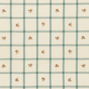 Alanna Embroidery Aqua 3499000 by Schumacher Fabric