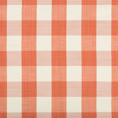 Brigitta Check Coral by Kravet Design Fabric
