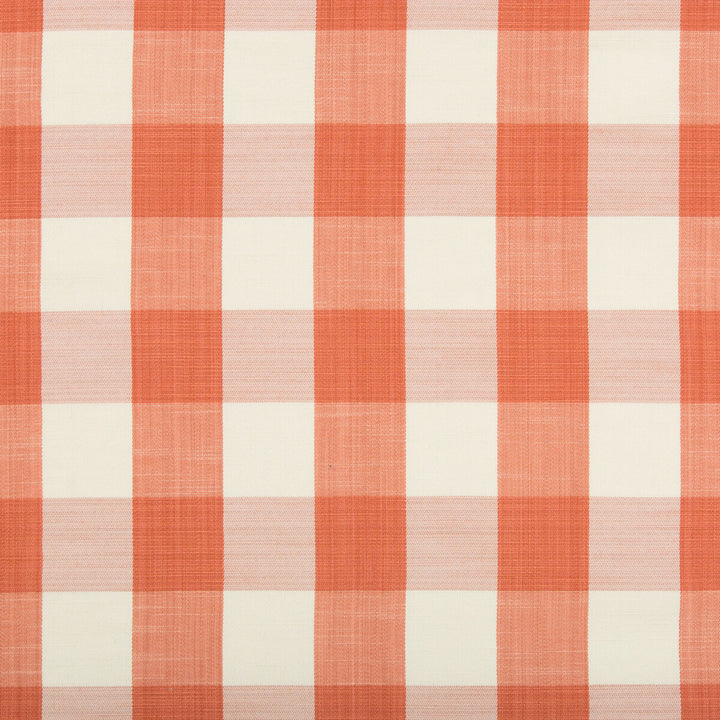 Brigitta Check Coral by Kravet Design Fabric - COTTON - 53%;RAYON - 47% United States HEAVY Horizontal: 4.5 and Vertical: 9.5 54 - Fabric Carolina -