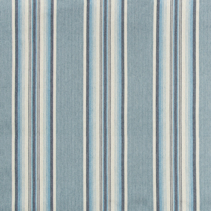 Lodeve Ticking Cornflower by Kravet Design Fabric - COTTON - 42%;VISCOSE - 30%;LINEN - 24%;POLYESTER - 4% Italy HEAVY Horizontal: 9.44 and Vertical: - 55.11 - Fabric Carolina -