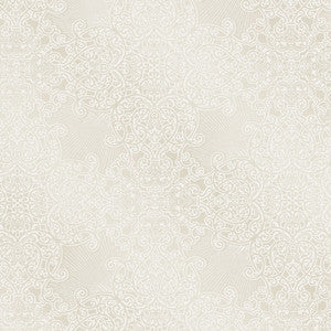 Linkin Cream Scroll Medallion Wallpaper by Eijffinger