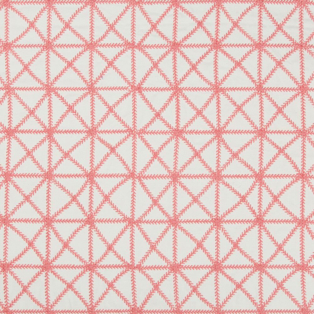 X-Squared Pink by Kravet Design Fabric KATE SPADE AMUSEMENTS COTTON - 63%;LINEN - 27%;SPUN POLYESTER - 10% India Horizontal: 8.5 and Vertical: 11.25 52 - Fabric Carolina -