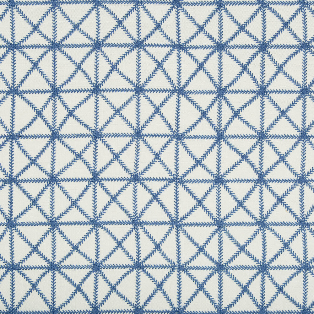 X-Squared Cornflower by Kravet Design Fabric KATE SPADE AMUSEMENTS COTTON - 63%;LINEN - 27%;SPUN POLYESTER - 10% India Horizontal: 8.5 and Vertical: 11.25 52 - Fabric Carolina -