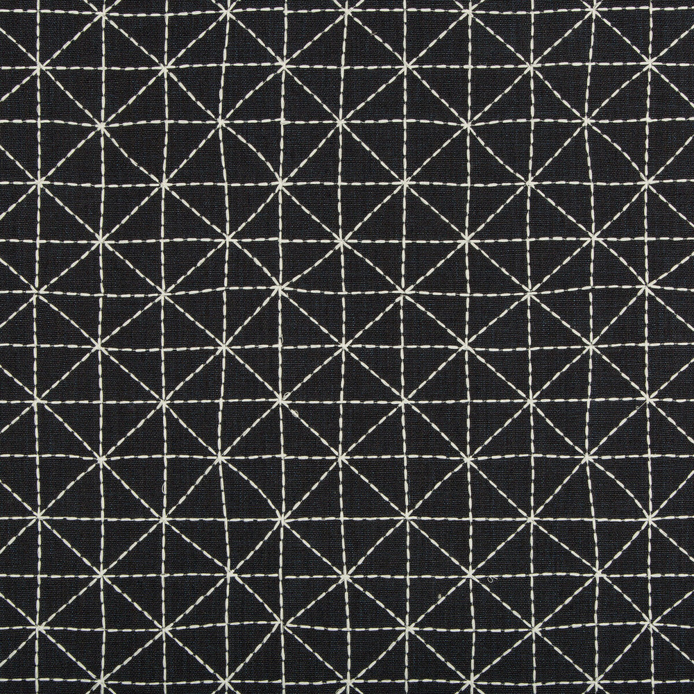 Appointed Ink by Kravet Design Fabric NATE BERKUS WELL-TRAVELED POLYESTER - 42%;COTTON - 20%;LINEN - 19%;VISCOSE - 19% India - Horizontal: 2.76 and Vertical: 2.76 50 - Fabric Carolina -