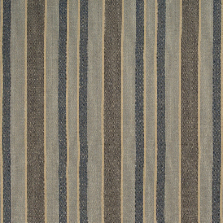 Bondi Stripe Denim by Kravet Design Fabric NATE BERKUS WELL-TRAVELED LINEN - 100% India LIGHT Horizontal: 10.375 and Vertical: 0 54 - Fabric Carolina -