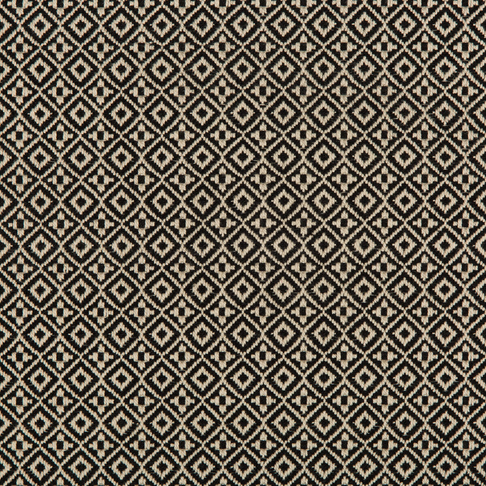 Attribute Grid Nero by Kravet Design Fabric NATE BERKUS WELL-TRAVELED COTTON - 96%;POLYCOTTON - 4% India HEAVY Horizontal: 0.6 and Vertical: 0.6 55 - Fabric Carolina -