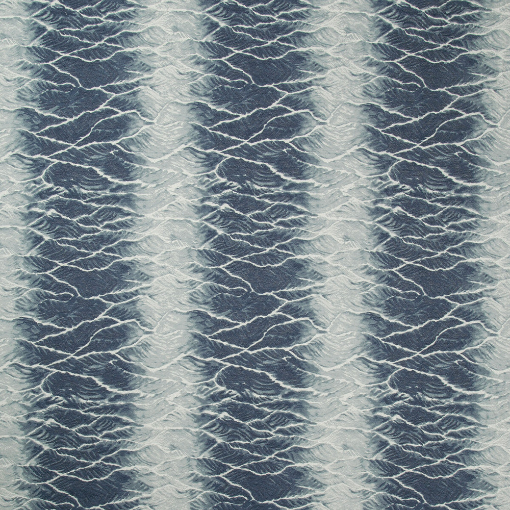 Onsen Indigo by Kravet Couture Designer Fabric IZU COLLECTION COTTON - 54%;VISCOSE - 38%;POLYESTER - 8% India LIGHT Horizontal: 13.1 and Vertical: 16.2 54 - Swanky Fabrics -