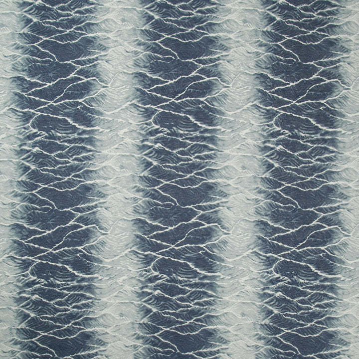 Onsen Indigo by Kravet Couture Designer Fabric IZU COLLECTION COTTON - 54%;VISCOSE - 38%;POLYESTER - 8% India LIGHT Horizontal: 13.1 and Vertical: 16.2 54 - Swanky Fabrics -