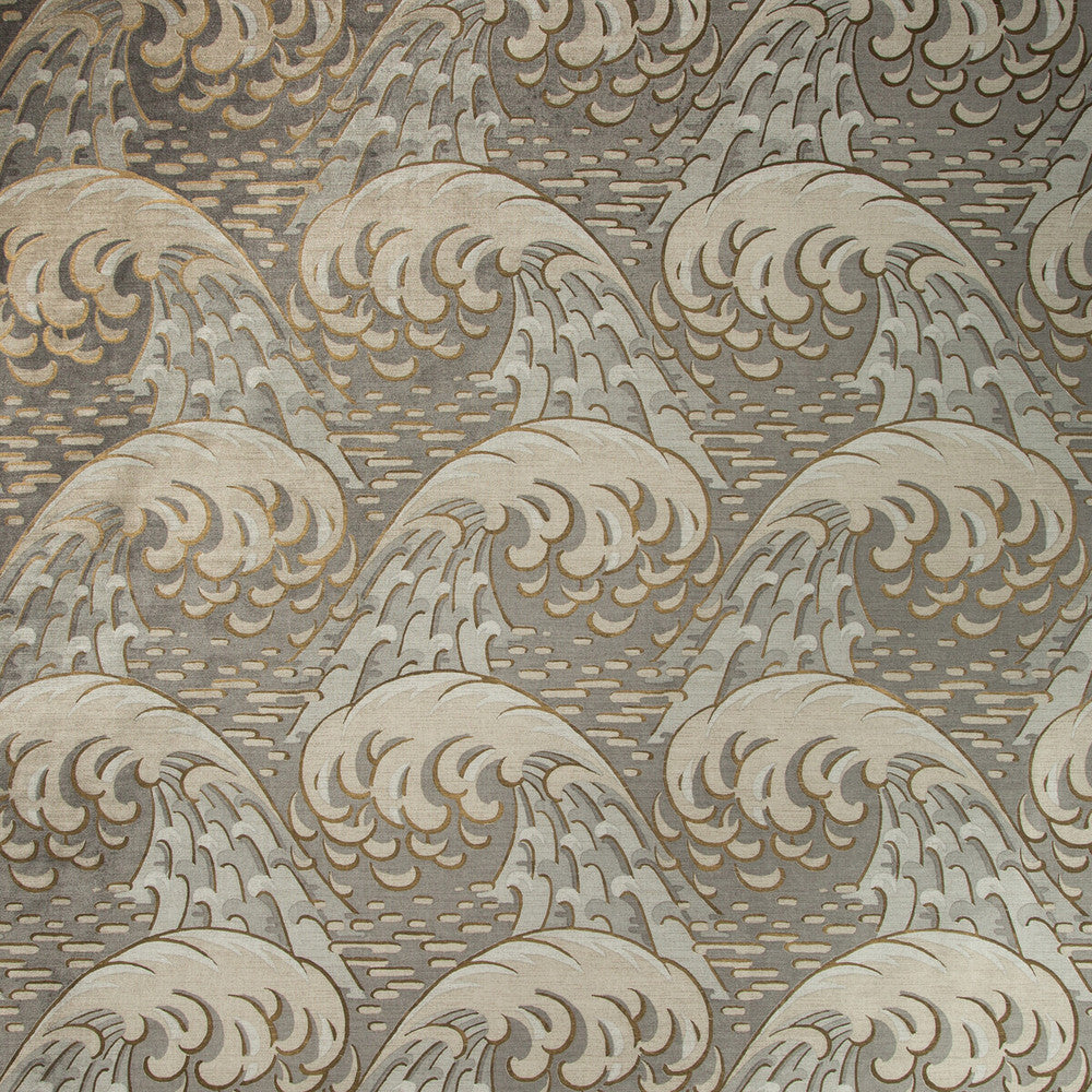 Kaiyou Pewter by Kravet Couture Designer Fabric IZU COLLECTION VISCOSE - 60%;COTTON - 40% Thailand MEDIUM Horizontal: 13.5 and Vertical: 18.53 54 - Swanky Fabrics -