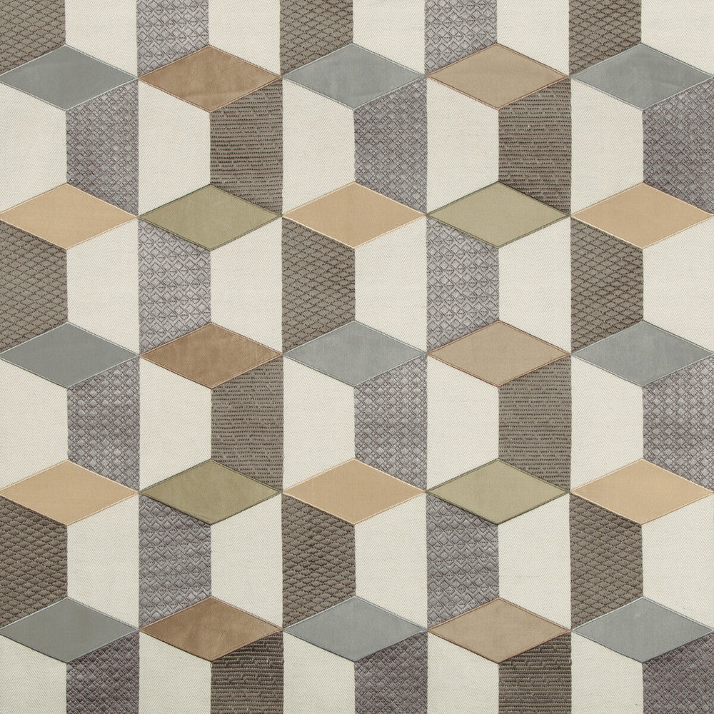 Boroboro Quartz by Kravet Couture Fabric IZU COLLECTION COTTON - 40%;LINEN - 33%;VISCOSE - 15%;POLYESTER - 12% India LIGHT Horizontal: 13 and Vertical: 12.5 51 - Fabric Carolina -