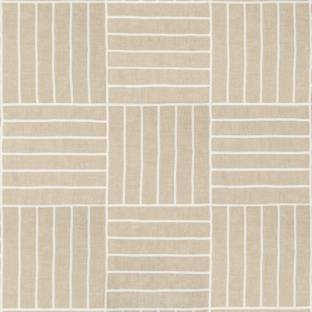Local Grid Natural by Kravet Design Fabric BARCLAY BUTERA SAGAMORE LINEN - 93%;POLYESTER - 7% India Horizontal: 26 and Vertical: 26 52 - Fabric Carolina -