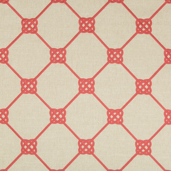 Knotbridge Coral by Kravet Basics Designer Fabric BERMUDA COTTON - 51%;LINEN - 17%;POLYESTER - 17%;VISCOSE - 15% India Horizontal: 8.5 and Vertical: 9 51.5 - Swanky Fabrics -