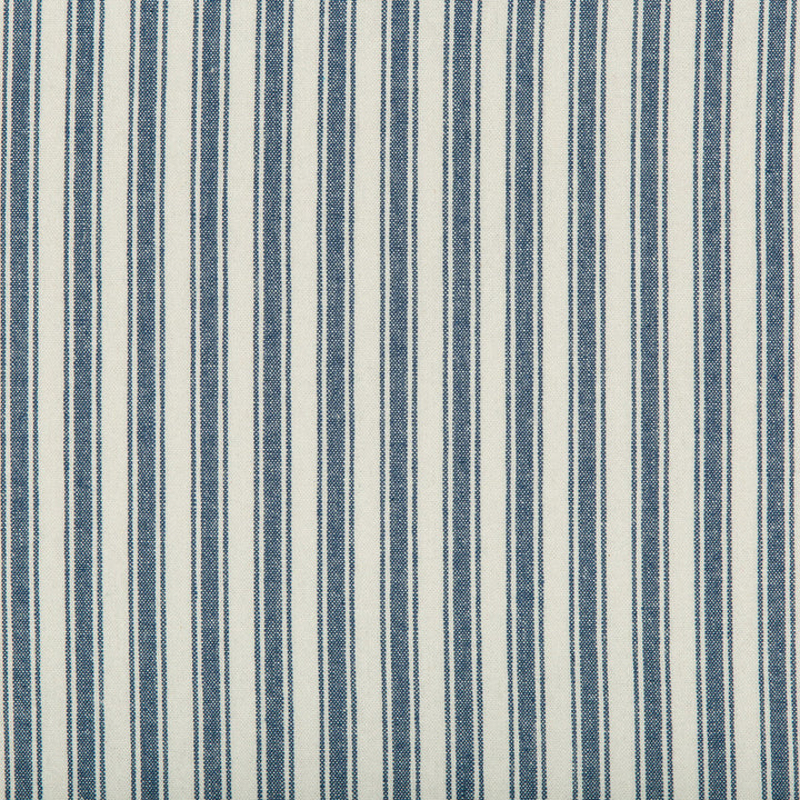 Seastripe Marine by Kravet Basics Designer Fabric BERMUDA COTTON - 100% China HEAVY Horizontal: - and Vertical: - 54 - Swanky Fabrics -