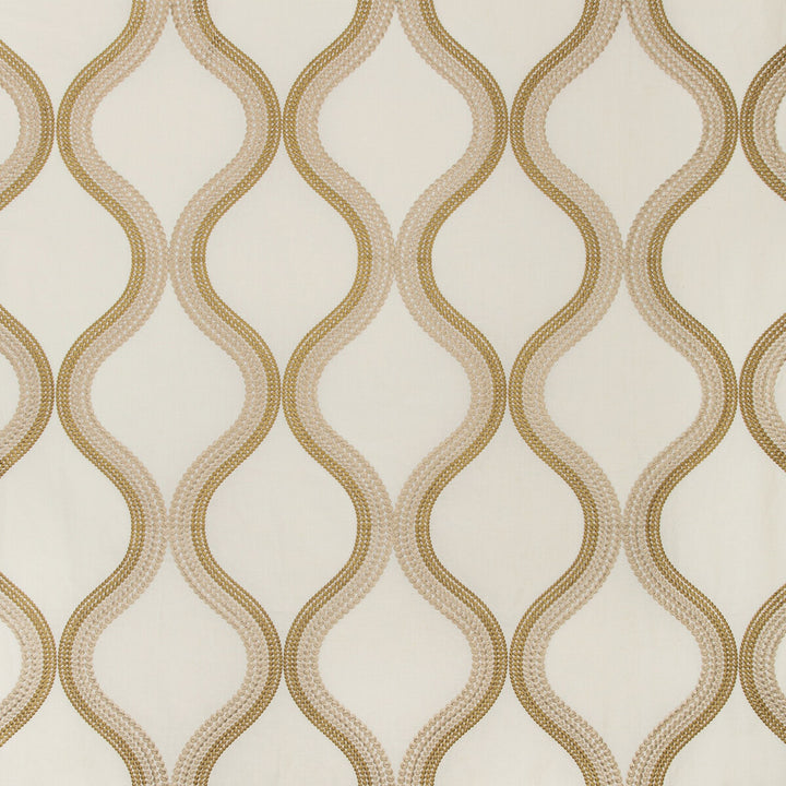 Wandering Ivory/Gold by Kravet Couture Fabric MODERN COLORS-SOJOURN COLLECTION LINEN - 43%;COTTON - 28%;VISCOSE - 20%;SPUN POLYESTER - 9% India LIGHT Horizontal: 12.7 and Vertical: 31.4 51 - Fabric Carolina -