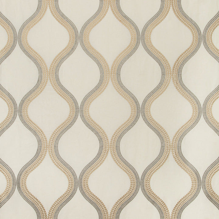 Wandering Greige by Kravet Couture Designer Fabric MODERN COLORS-SOJOURN COLLECTION LINEN - 43%;COTTON - 28%;VISCOSE - 20%;SPUN POLYESTER - 9% India LIGHT Horizontal: 12.7 and Vertical: 31.4 51 - Swanky Fabrics -
