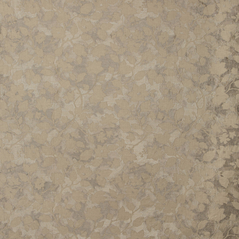 Les Fleurs Platinum by Kravet Couture Fabric MODERN COLORS-SOJOURN COLLECTION LINEN - 41%;COTTON - 27%;VISCOSE - 22%;SPUN POLYESTER - 10% India LIGHT Horizontal: 25.5 and Vertical: 31.4 51 - Fabric Carolina -