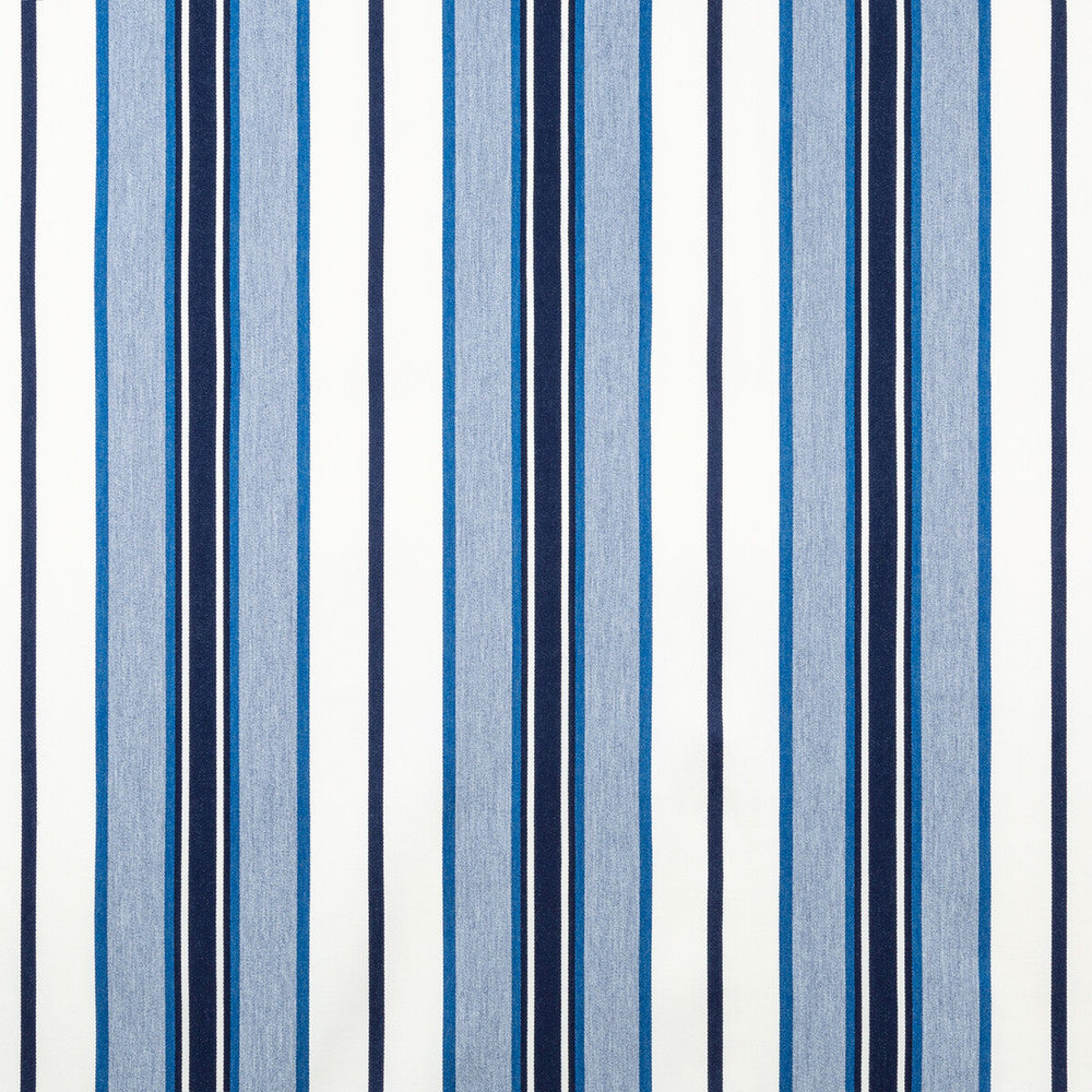 Uma Stripe Denim by Kravet Couture Fabric VISTA COLLECTION SOLUTION DYED ACRYLIC - 100% Belgium HEAVY Horizontal: 9.25 and Vertical: 0 53.5 - Fabric Carolina -