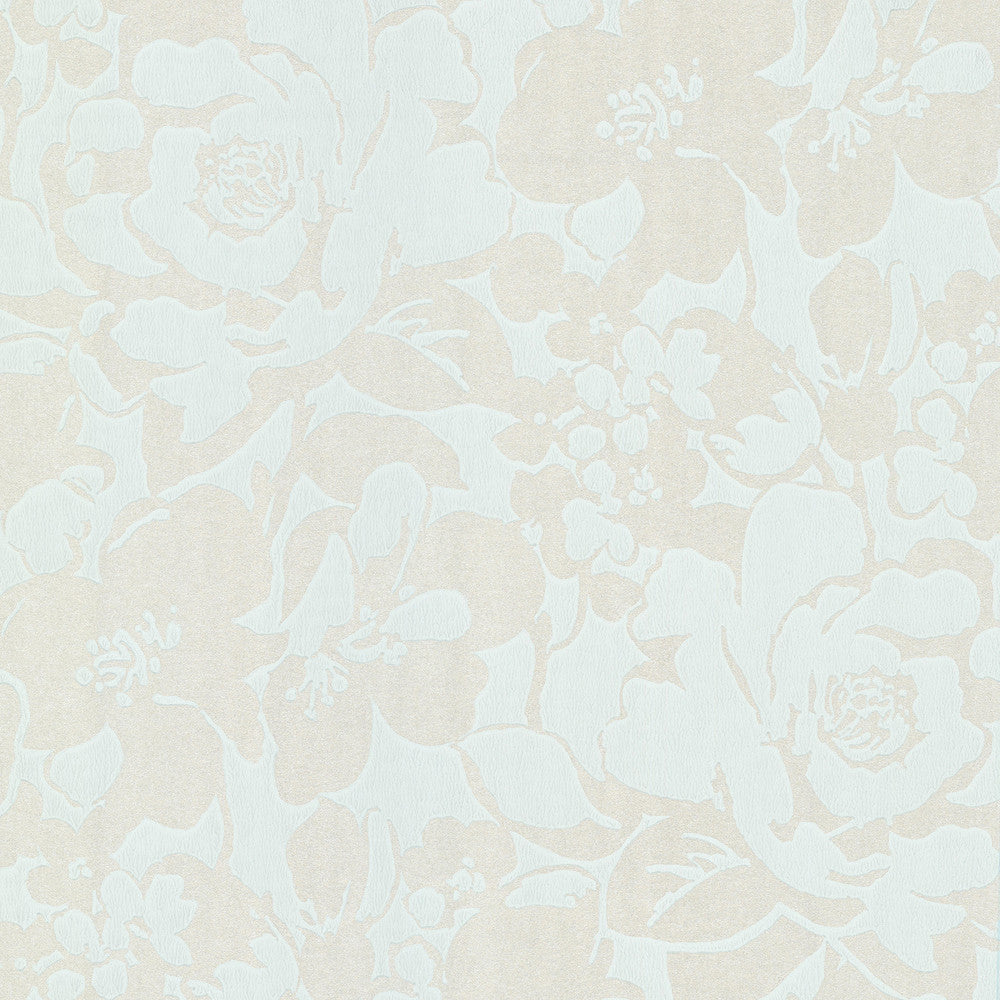 Eccentricity Light Blue Damask Wallpaper by Eijffinger Black & Light Covers about 56.4 square feet 20.5-in by 33-ft long roll Unpasted 21 - Fabric Carolina -