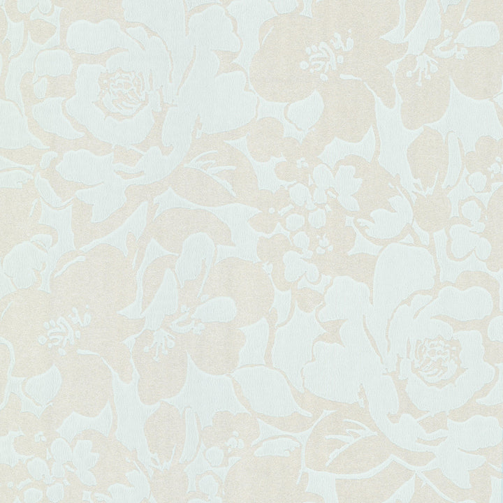 Eccentricity Light Blue Damask Wallpaper by Eijffinger Black & Light Covers about 56.4 square feet 20.5-in by 33-ft long roll Unpasted 21 - Fabric Carolina -
