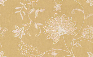 Hand Embroidery Saffron by Kravet Couture Fabric